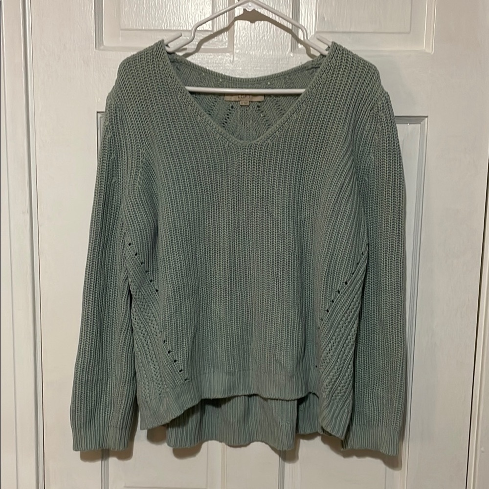 100% Cotton Sweater - Light Blue